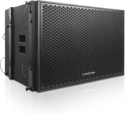 Vista 16 de Sound Town ZETHUS 4 x Sistema de altavoces de matriz de línea dual de 10” con controladores de compresión de titanio, rango
