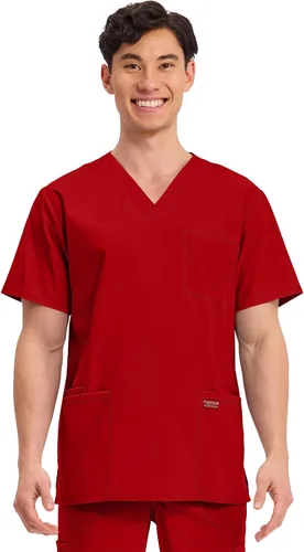 Vista 12 de Cherokee WW Professionals WW695 - Camisa de uniforme sanitario para hombre, con cuello en V