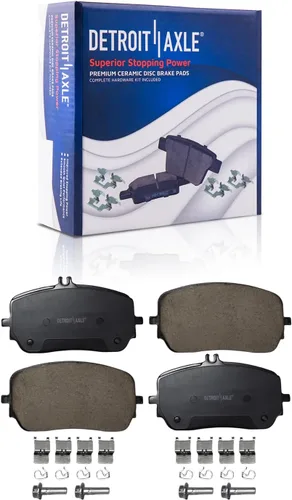 Vista 112 de Detroit Axle - Pinza de disco del lado del acompañante + pastillas de freno de cerámica de repuesto para Lexus HS250H Toyota RAV4 Prius V Scion xB