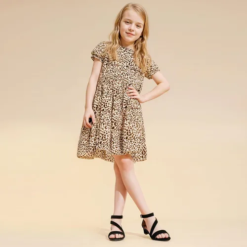 Vista 3 de Sandalias para niñas con tacón para niños con punta abierta y correa de tobillo, zapatos de vestir con flores para bodas y fiestas para niños