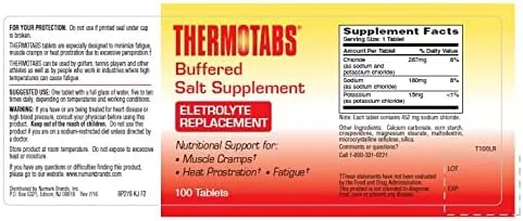 Vista 2 de Thermotabs Suplemento de sal tamponada 100 tabletas