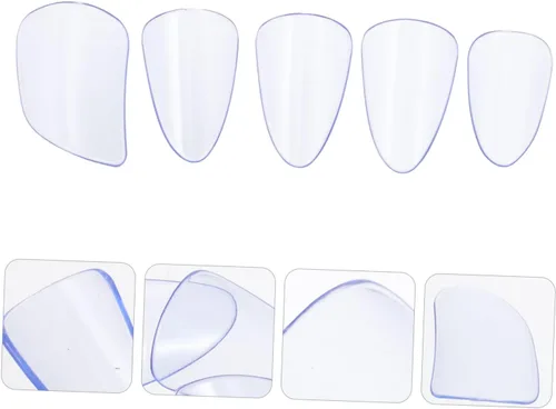 Vista 6 de Pipa Nails - Protectores de dedos, 5 unidades, accesorios ligeros de policarbonato Pipa para Guzheng, rendimiento y práctica de laúd de 0.77 x 0.54