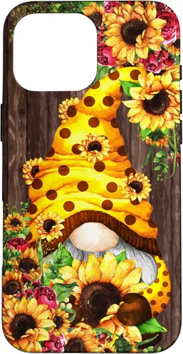 Vista 19 de Yellow Sunflower Gnome for Women Cute Summer Flower Pattern Case for iPhone 17