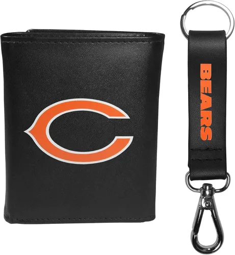 Vista 21 de Siskiyou Sports NFL unisex Tri-fold Wallet & Strap Key Chain