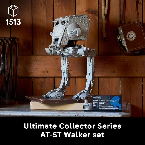 Vista 2 de LEGO Star Wars AT-ST Walker Juego de construcción – Bloques de construcción para adultos para fanáticos, Edades 18+ – Kit de modelo coleccionable
