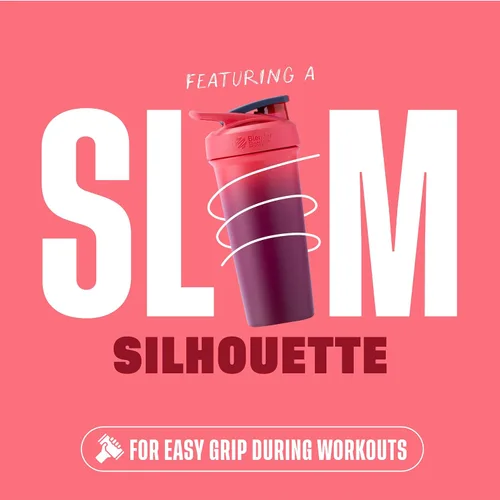 Vista 7 de BlenderBottle Sport Sleek - Botella agitadora de acero inoxidable, 25 onzas, sangría ombré