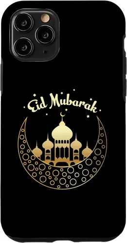 Vista 10 de Funda para iPhone 11 Ramadán Eid Mubarak, Crescent-Moon árabe