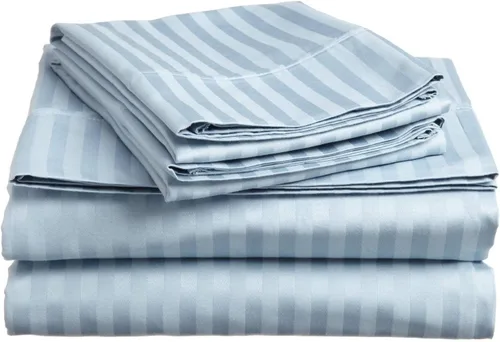 Vista 40 de Juego de sábanas de algodón peinado de 1500 TC para colchón de 38 a 17.7 in de profundidad (tamaño doble) Sábanas para cama (trifa, beige)