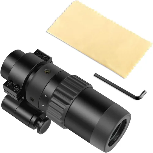 Vista 8 de Feyachi M36 1.5X - Lupa óptica de punto rojo 5X con montaje abatible a lateral Aumento de 1.5X - 5X con montaje abatible a lateral