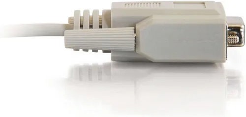 Vista 3 de C2G 03045 DB9 FF Serial RS232 Cable de módem nulo, beige (10 pies, 10.0 ft)