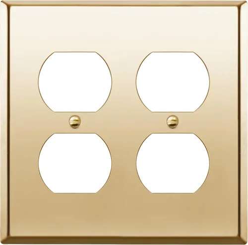 Vista 28 de ENERLITES Placa de pared de metal para receptáculo dúplex, acero inoxidable, tapa de tomacorriente, resistente a la corrosión, tamaño estándar