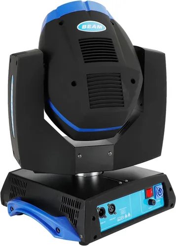 Vista 8 de 230W 7R Zoom Cabeza Móvil Haz Sharpy Luz 8 Prisma Estroboscópico DMX 16Ch Fiesta Azul