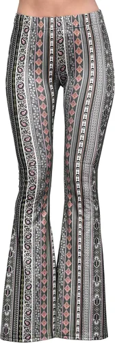 Vista 32 de Daisy Del Sol - Pantalones de yoga cómodos y elásticos de cintura alta, estilo boho de los 70 con parte inferior acampanada Baya