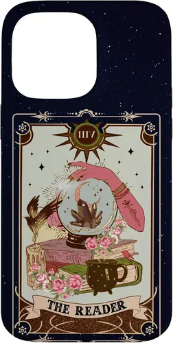 Vista 21 de Tarot Card Lover Tarot Reader Fortune Teller Book Lover Funda para iPhone 17