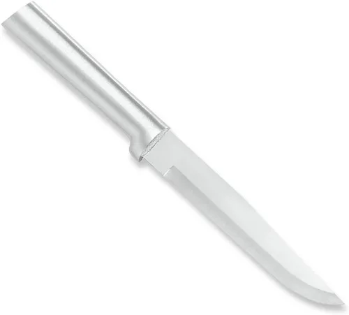 Vista 7 de Rada Cuchillo de carnicero rechoncho, hoja de acero inoxidable con mango de resina de acero inoxidable negro, fabricado en EE. UU