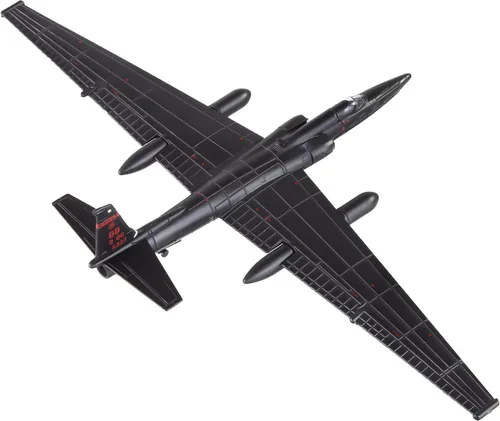 Vista 2 de HANGHANG 1/144 U-2 Avión de combate de reconocimiento Modelo de avión de metal Modelo de avión militar Modelo de avión fundido a troquel