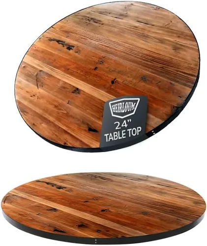 Vista 22 de Mesa de madera recuperada, pieza de madera reciclada rústica perfecta para cocinas, comedor y mesas auxiliares