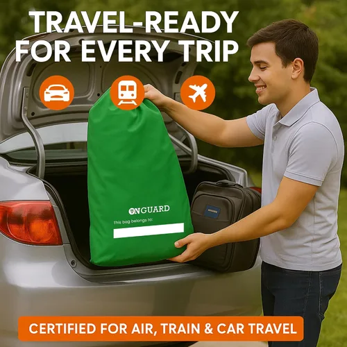 Vista 4 de OnGuard Bolsa de cochecito doble para avión Funda de cochecito Bolsa de cochecito Accesorios de viaje de avión de bebé Mochila compacta