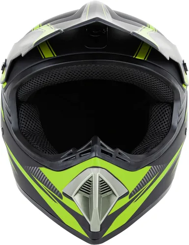Vista 2 de CARTMAN Adult Full Face Motorcycle Helmet, DOT Approved Dirt Bike Helmet, Matte Black and Red for Offroad, ATV, and Motocross