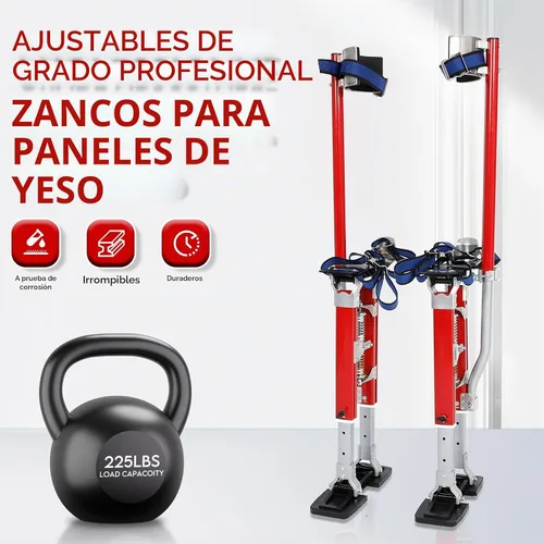 Vista 3 de Zancos de pintura de cinta ajustable para paneles de yeso de grado