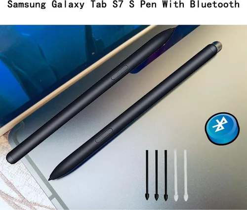 Vista 3 de Galaxy Tab S7 - Lápiz capacitivo con Bluetooth de repuesto para Samsung Galaxy Tab S7, S7Ultra, S7 Plus SM-T870, SM-T875, SM-T876B Stylus (negro)