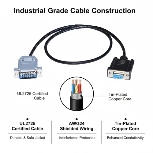 Vista 4 de DB9 hembra a DB15 macho cable serial, cable del puerto COM RS232 del 5.9 ft para los indicadores de pesaje YaoHua a la PC enlace de datos