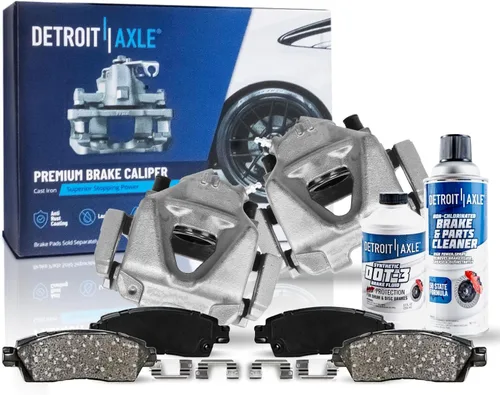 Vista 37 de Detroit Axle - Kit de freno delantero para Chevrolet Impala Monte Carlo Buick LeSabre Riviera Park Avenue Cadillac DeVille Olds Intrigue, Pinza