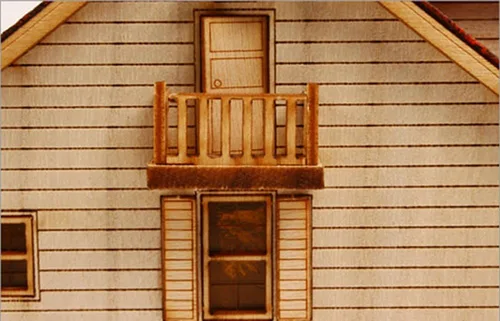 Vista 8 de DESKTOP - Kit modelo de madera Western House 2 por Young Modeler
