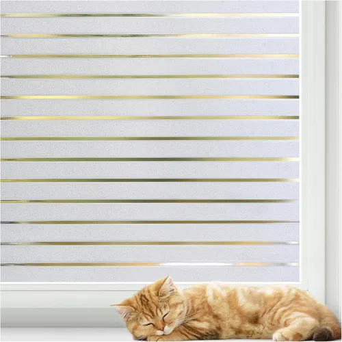 Vista 12 de rabbitgoo Película de privacidad para ventana, película de vidrio esmerilado para baño, adhesivo estático no adhesivo extraíble para puerta