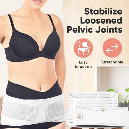 Vista 7 de 3 en 1 Soporte Posparto para el Abdomen. Banda para el vientre para etapa posnatal, embarazo, maternidad, fajas moldeadoras de cuerpo para mujeres