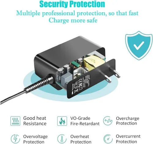 Vista 3 de UpBright Adaptador CA/CC de 9,5 V compatible con Casio LK-130 LK-130ES LK-135 LK-135ST LK-136 CTK-3400SK CTK-3500 CTK-5200 CTK-5200ES LK130ES LK135