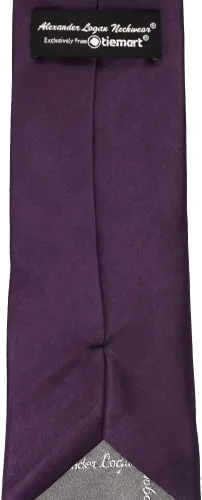 Vista 537 de tiemart Corbata de color sólido para hombre Longitud estándar