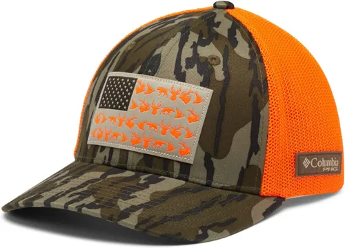 Vista 12 de Columbia Gorra unisex de malla de camuflaje PHG Signo Mossy Oak Bottomland/Negro/Phg