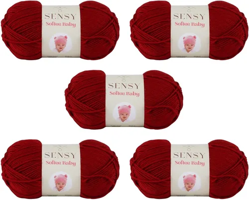 Vista 50 de Sensy Softee Hilo para Bebé, 3.5 oz, 275 yardas, Gauge 3 Light (Almendra)