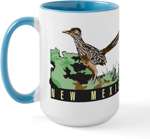 Vista 21 de CafePress ALBUQUERQUE New Mexico - Taza grande para placa de matrícula de 15 oz (15.0 fl oz)