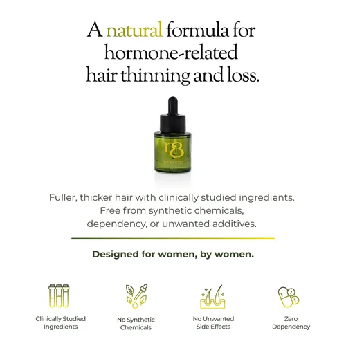 Vista 2 de regener8 Aceite para el cabello y el cuero cabelludo para mujeres, mezcla de aceites esenciales y portadores para adelgazamiento y pérdida