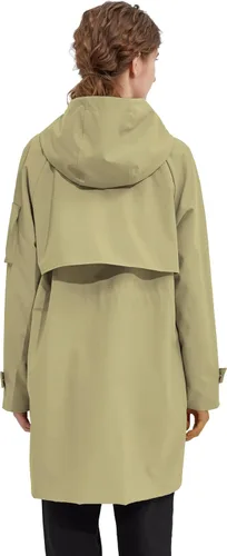 Vista 2 de Orolay Chaqueta ligera larga con capucha para mujer, Anoraks para exteriores