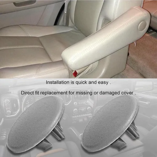 Vista 4 de gunhunt 2 fundas para reposabrazos de automóvil, PP impermeable T96, accesorios de repuesto para mango de reposabrazos, perno compatible con Chevy