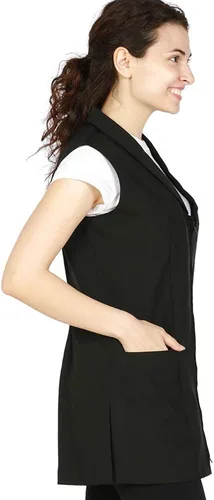 Vista 5 de Smockers Gwen - Chaleco de salón profesional, chaleco de estilo, uniforme de cosmetología