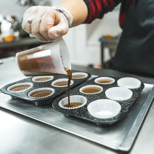 Vista 4 de Bake Choice - 200 forros estándar para cupcakes para hornear, forros para magdalenas marrones Food-grade cupcake wrappers, greaseproof parchment