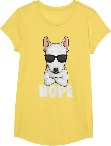 Vista 39 de Camiseta de perro Bull Terrier para niños y mujeres, Negro