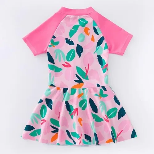 Vista 3 de WXBDD - Traje de baño para niña de 2 a 11 años, falda para niños, lindos trajes de baño de dibujos animados para bebé, ropa de playa