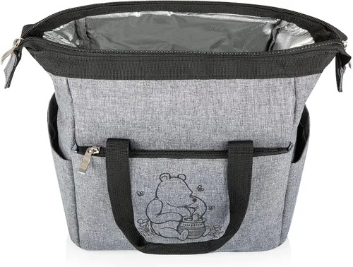 Vista 2 de PICNIC TIME Lonchera Disney Winnie Pooh Para Llevar, Lonchera Blanda con Enfriamiento, Lonchera Aislada, (Gris Matizado)