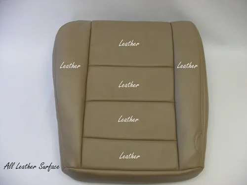 Vista 2 de 2002 a 07 para Ford F-250 Lariat Driver & Passenger Bottom Fundas de asiento de cuero TAN