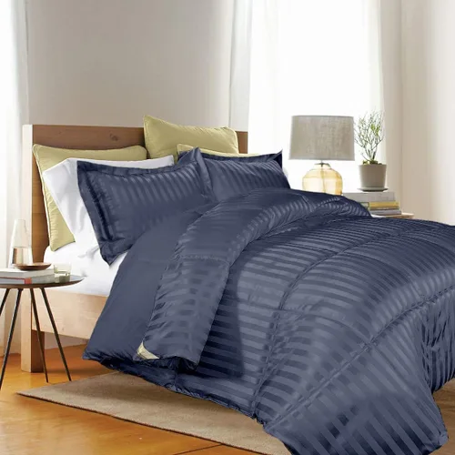 Vista 25 de kathy ireland Home Essentials - Edredón de verano refrescante, edredón reversible de plumón alternativo, tamaño individual, hueso