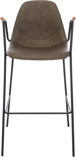 Vista 12 de Safavieh Home Collection Tanner Taburete de bar gris ceniza Mid-Century