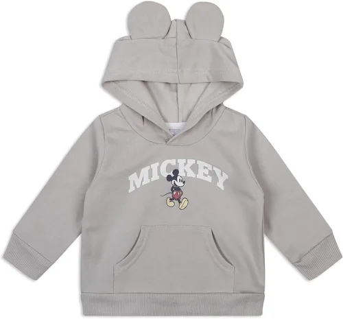 Vista 2 de Disney Mickey Mouse Baby Boys - Conjunto de sudadera con capucha y pantalones para bebés - Beige