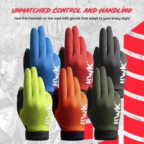 Vista 6 de HWK - Guantes de motocicleta para hombres y mujeres, motocross, conducción táctica, ciclismo, carreras de motocicletas, guantes multiusos