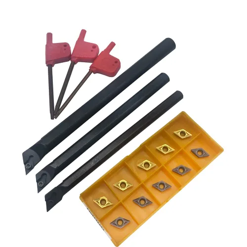 Vista 9 de DCMT21.51 DCMT21.52 DCMT070204 DCMT070208 Insertos de torneado de carburo 20pcs Indexable Carbide Inserts Multilayer Coated CNC Lathe Inserts for