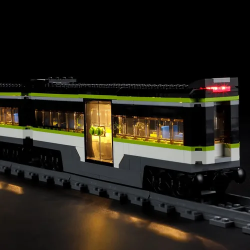 Vista 4 de BRIKSMAX Kit de iluminación LED para tren de pasajeros LEGO-60337 Express - Compatible con el modelo de bloques de construcción de Lego City,